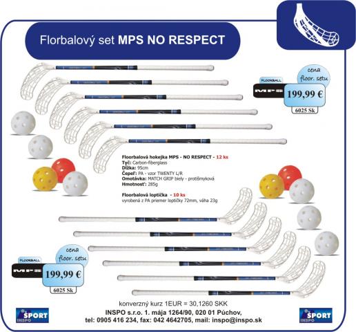 Florbalov� set MPS NO RESPECT new